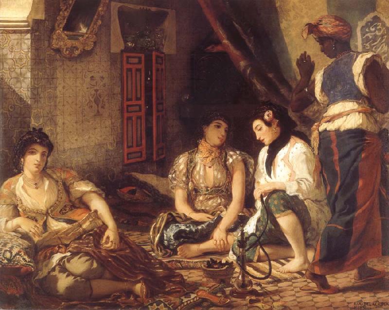 Eugene Delacroix Algerian Women in their Apartments Germany oil painting art
